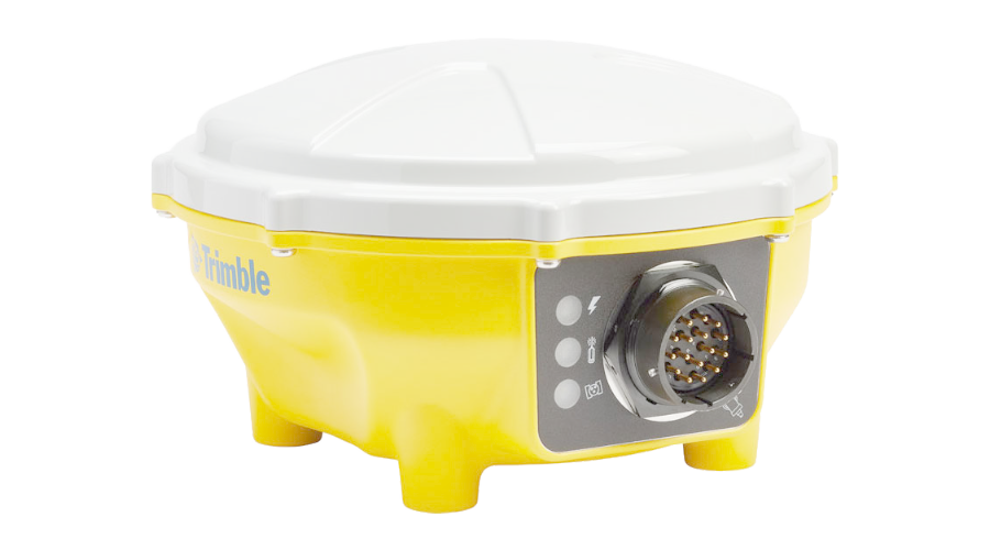 Close up of Trimble MS976 GNSS smart antenna for machine control