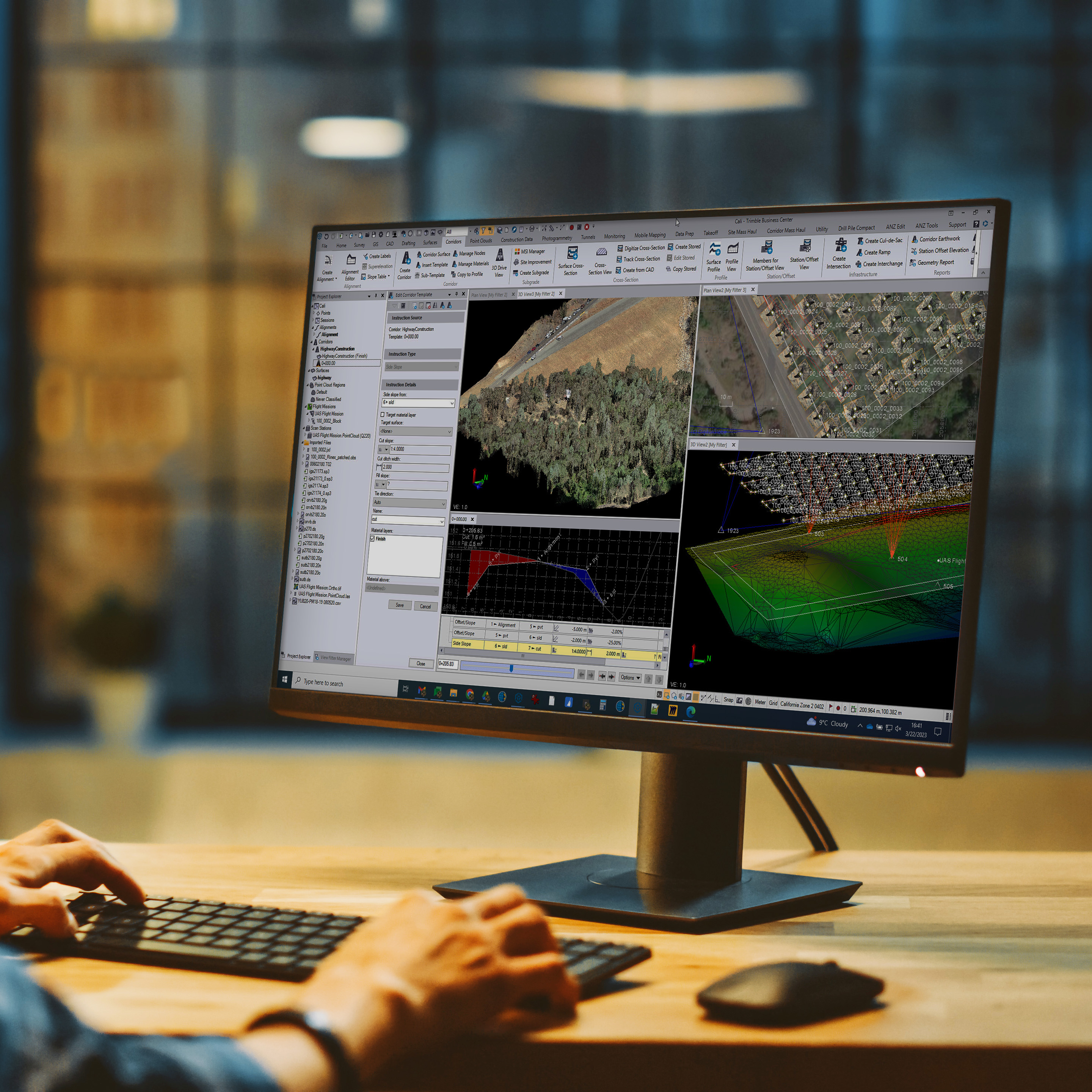 image of TBC on a monitor