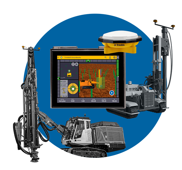 Trimble spotlight on drilling and piling products including Trimble Groundworks and the Trimble Zephyr 3 rugged antenna