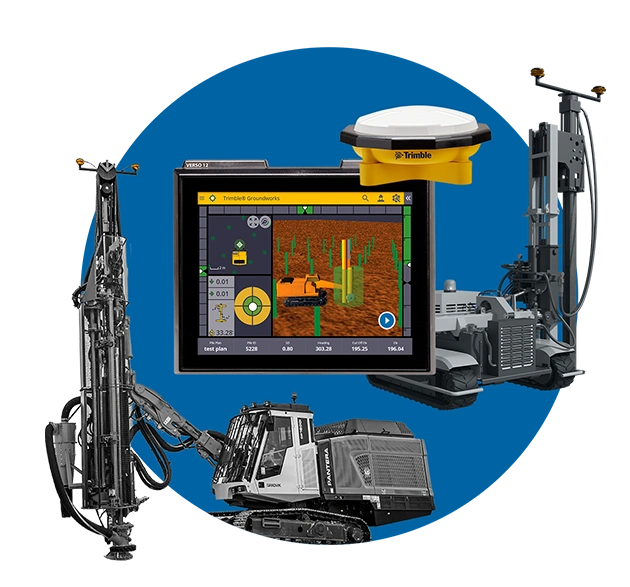 Trimble spotlight on drilling and piling products including Trimble Groundworks and the Trimble Zephyr 3 rugged antenna