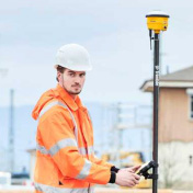 Surveyor at a jobsite