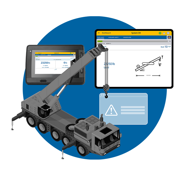 Trimble spotlight on lifting products including Trimble LiftSense, a wireless system designed for monitoring crane and lifting applications