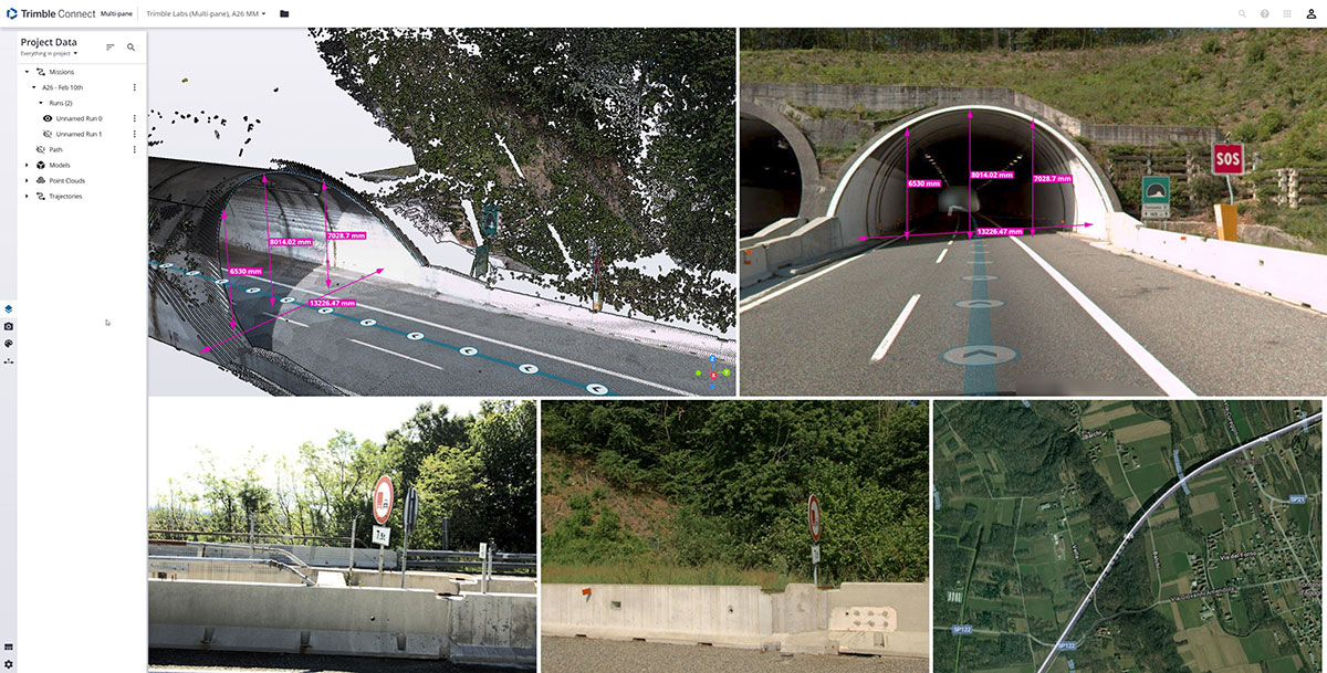Trimble Reality Capture road bridge scan