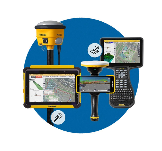 Trimble antennas and data collectors for surveying