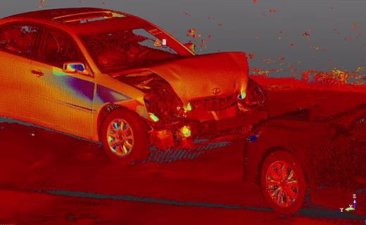 Visualisierung eines Unfallorts