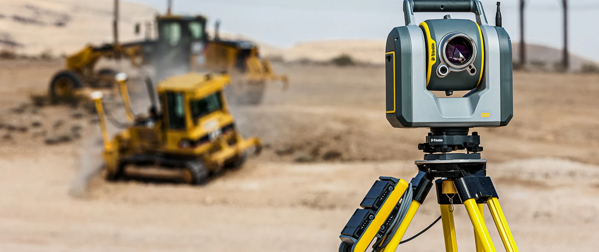 Trimble SX12 total station scanning data, images and point clouds on a construction site