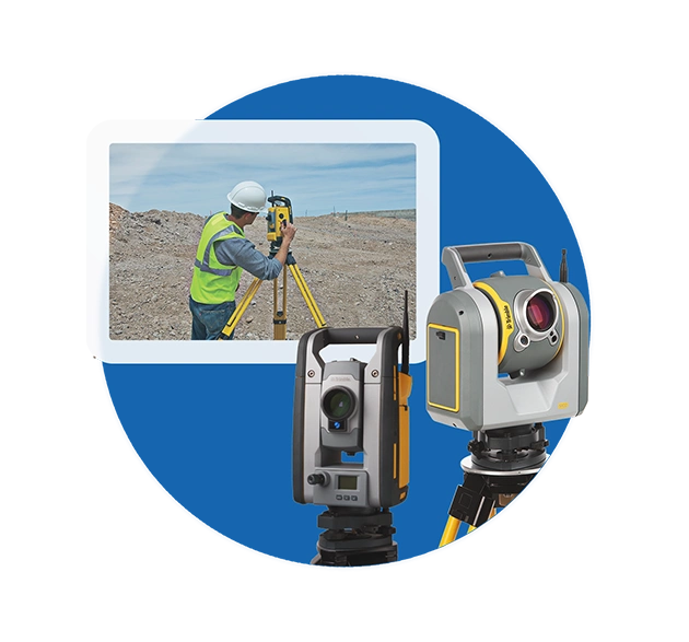 Heavy civil construction SPS930 universal total station and SX12 scanning total station