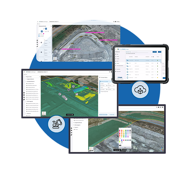 Trimble WorksManager software construction-ready models from the office to enable survey crews in the field the ability to manage technology assets across jobsites