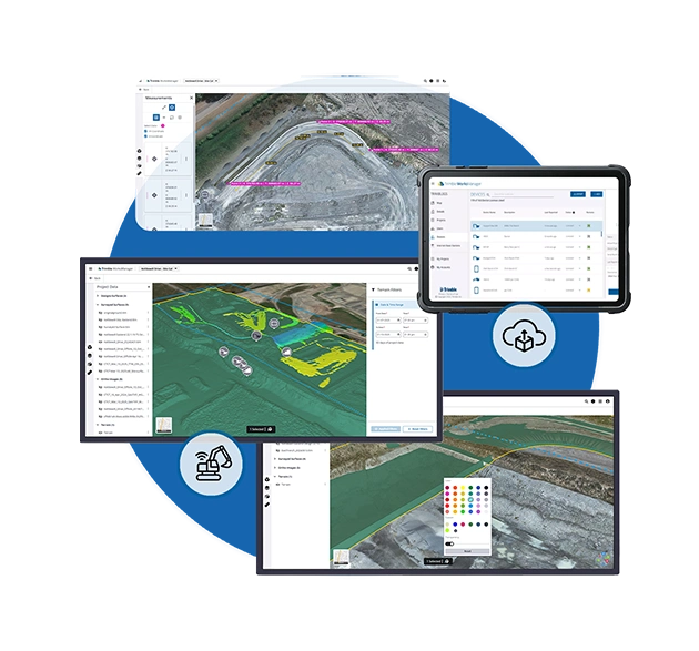 Trimble WorksManager software construction-ready models from the office to enable survey crews in the field the ability to manage technology assets across jobsites