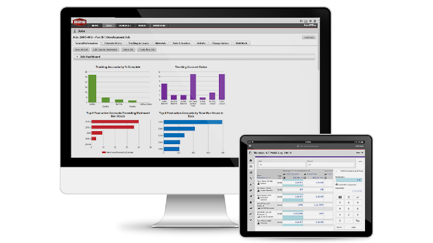 B2W track monitor and tablet