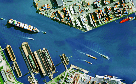 ecognition shipping port