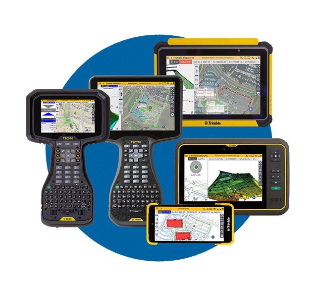 Trimble display and data collector products TSC7, TSC510, T7, T100 and T110 tablets and controllers