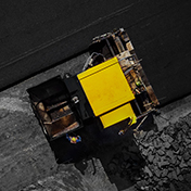 Aerial view of a paver with Trimble Roadworks to lay new road surface