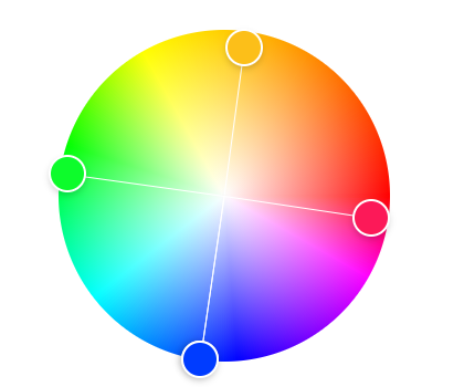 Square color scheme 1