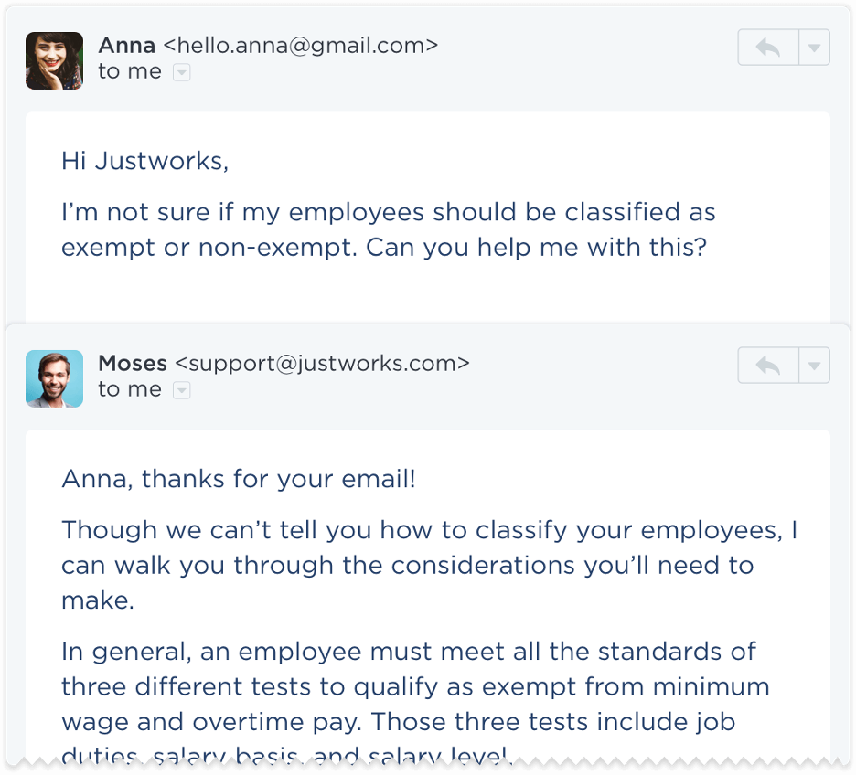 consulting with justworks support