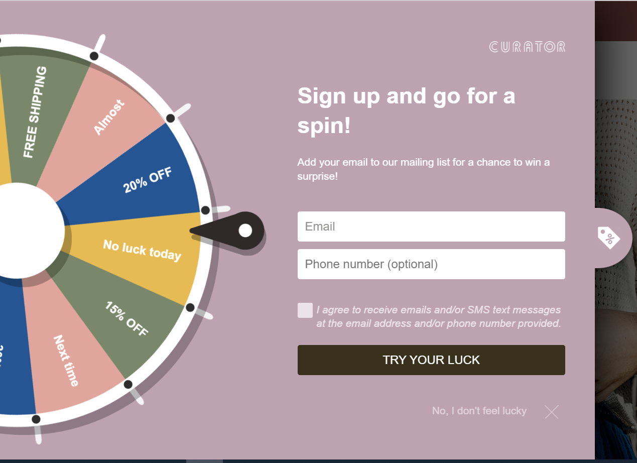 Top-of-funnel-lead-magnet-example-from-womens-clothing-retailer-Curator-SF