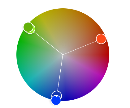 Triadic color scheme 1