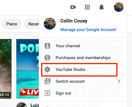 YouTube-studio-first-step