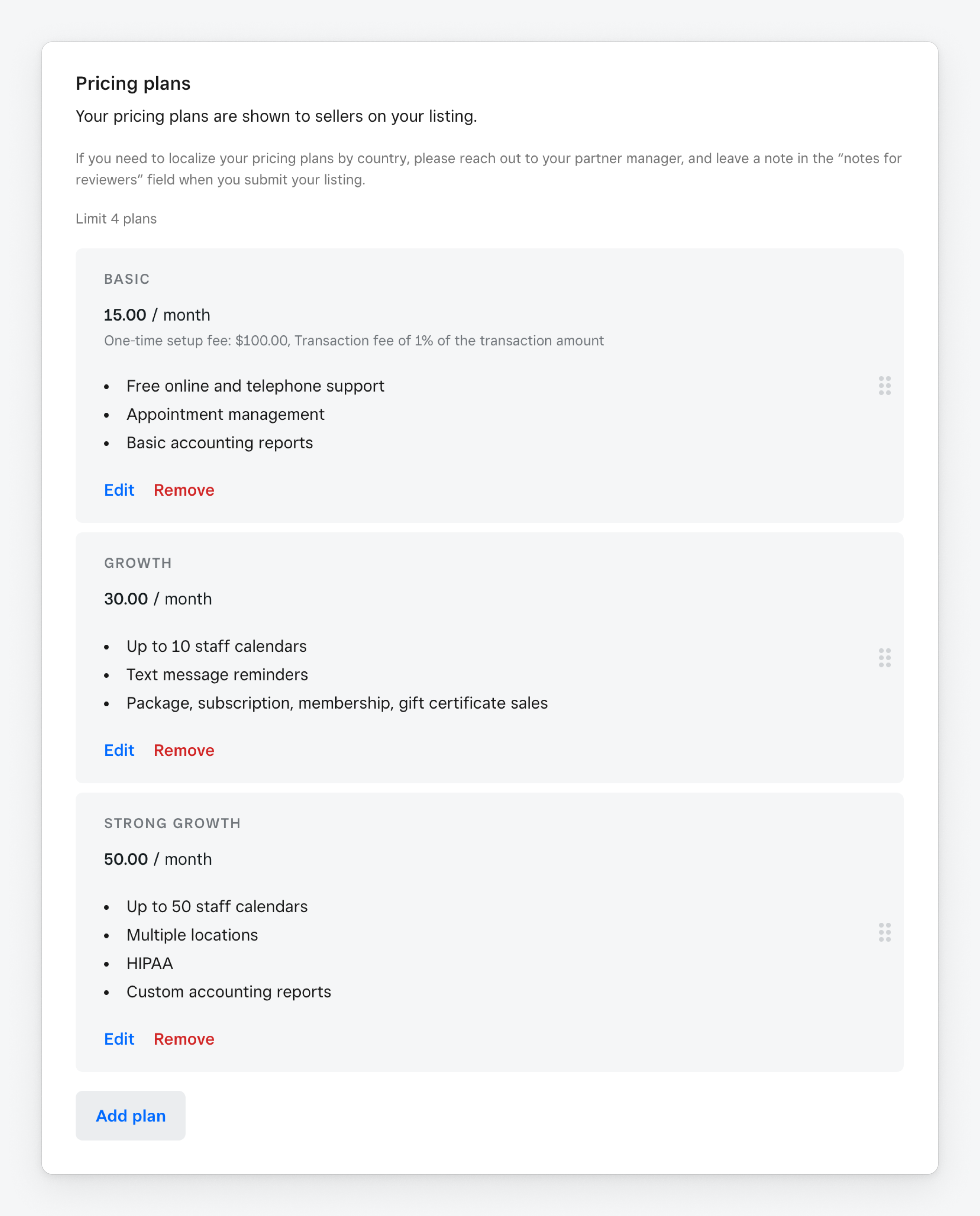 A figure showing the Developer Dashboard, App Marketplace pricing models with a recurring charge plan previewed