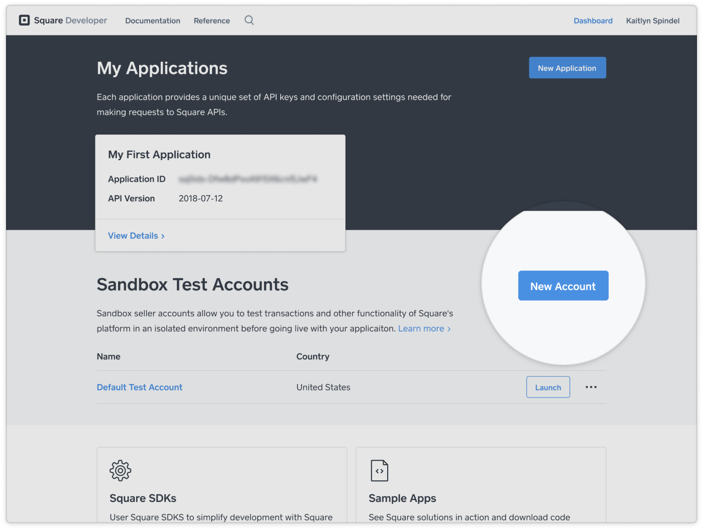 Create and Authorize a Sandbox Test Account