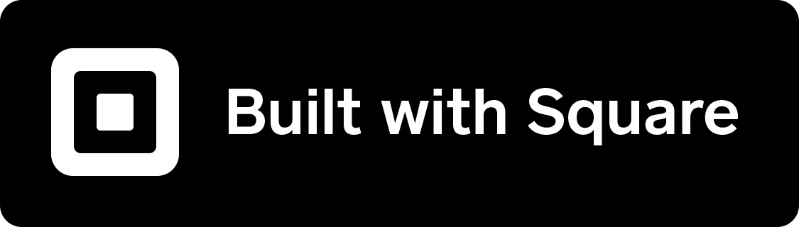 Built with Square brand logo - black