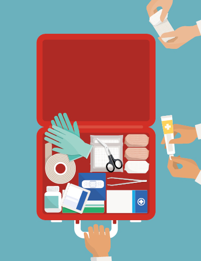 Dermatology World abstract illustration of doctor's kit