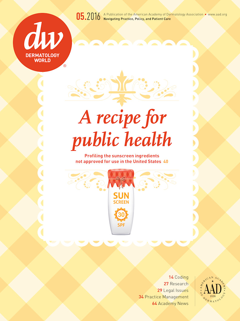 Dermatology World cover May 2016