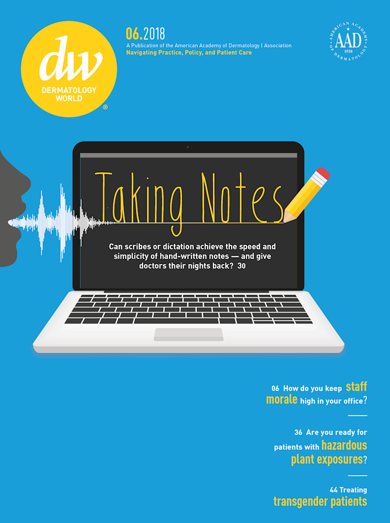 Dermatology World cover June 2018