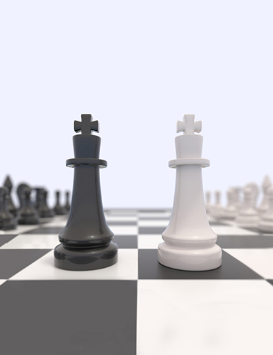 Dermatology World abstract illustration of chess pieces