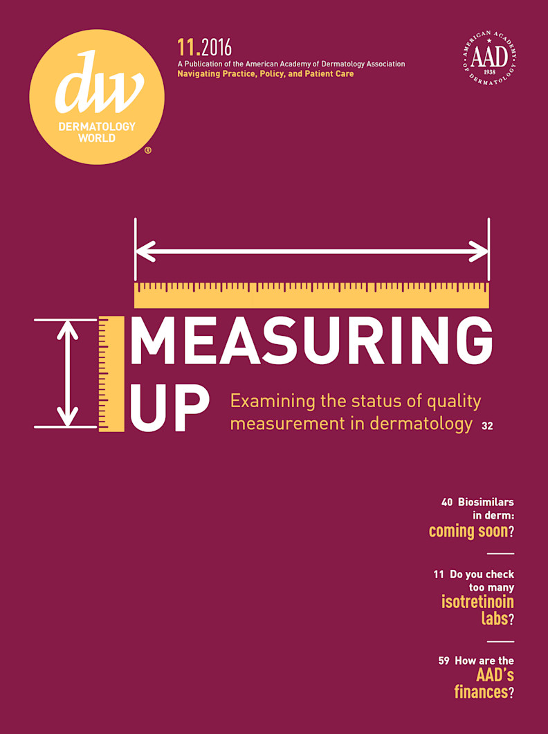 Dermatology World cover November 2016
