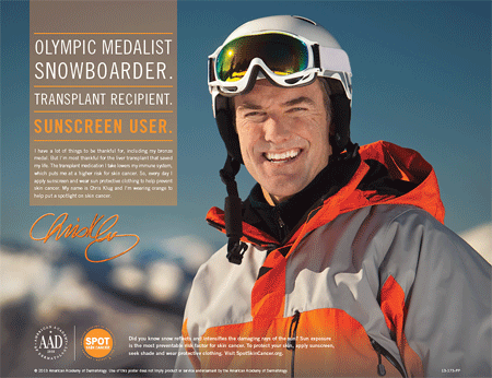Olympic medalist snowboarder, Chris Klug