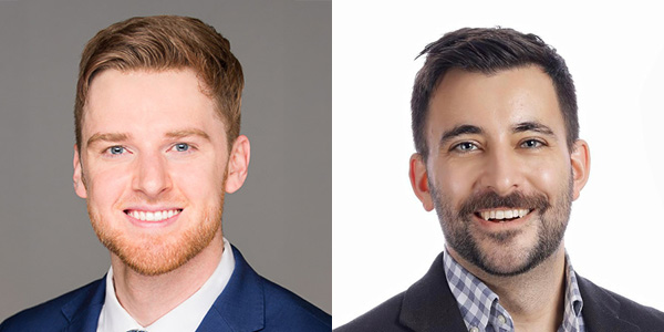 Headshots of Jack Newcomer, MD, and Walter Liszewski, MD, FAAD