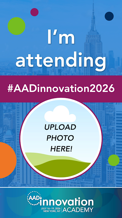 2026 AAD Innovation Academy Social Media - I'm attending - Instagram story graphic