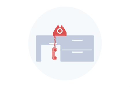 Illustration for fewer phone calls
