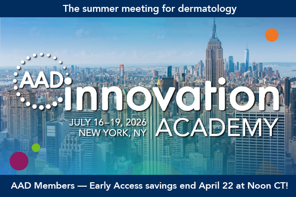 AAD Innovation Academy early access registration is open until April 22, join us July 16-19, 2026 in New York, NY. 