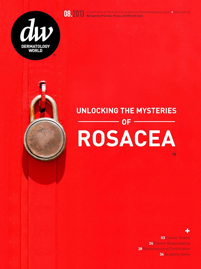 Dermatology World cover August 2013