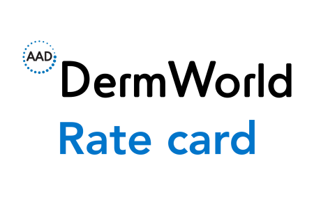 DermWorld rate card image