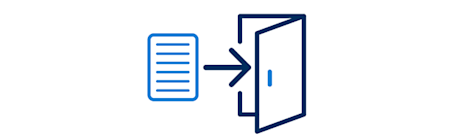 Icon depicting logging access