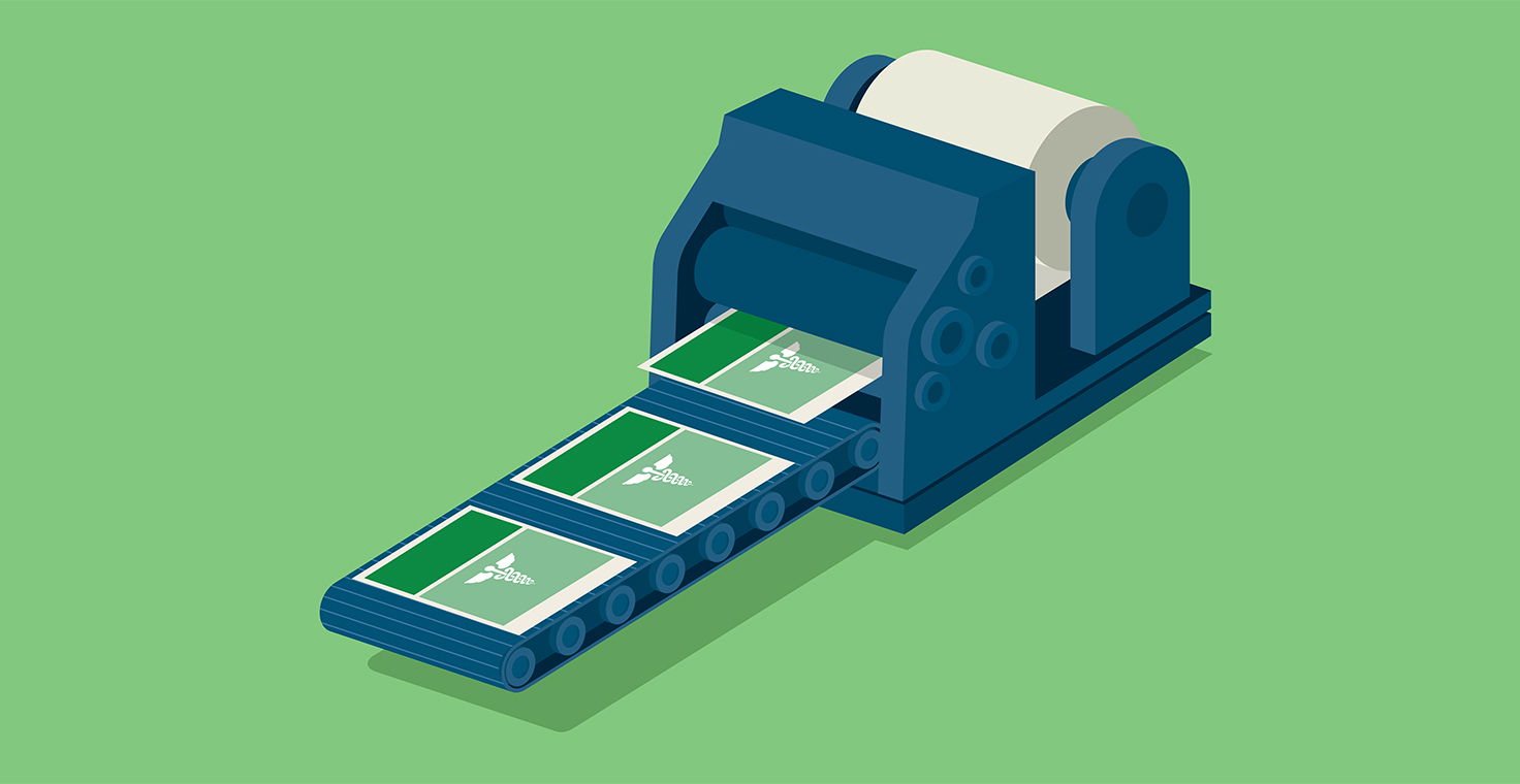 Banner for publishing profiteers