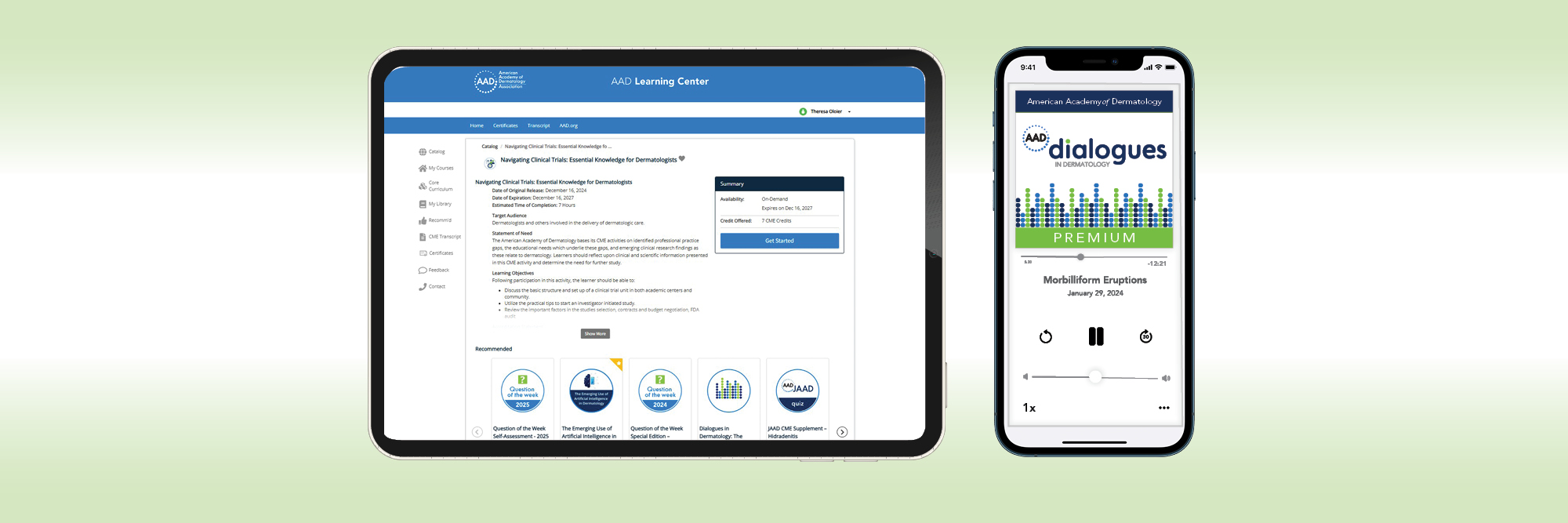 Screen captures for CME by the numbers.