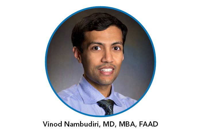 Headshot of Vinod Nambudiri, MD, MBA, FAAD