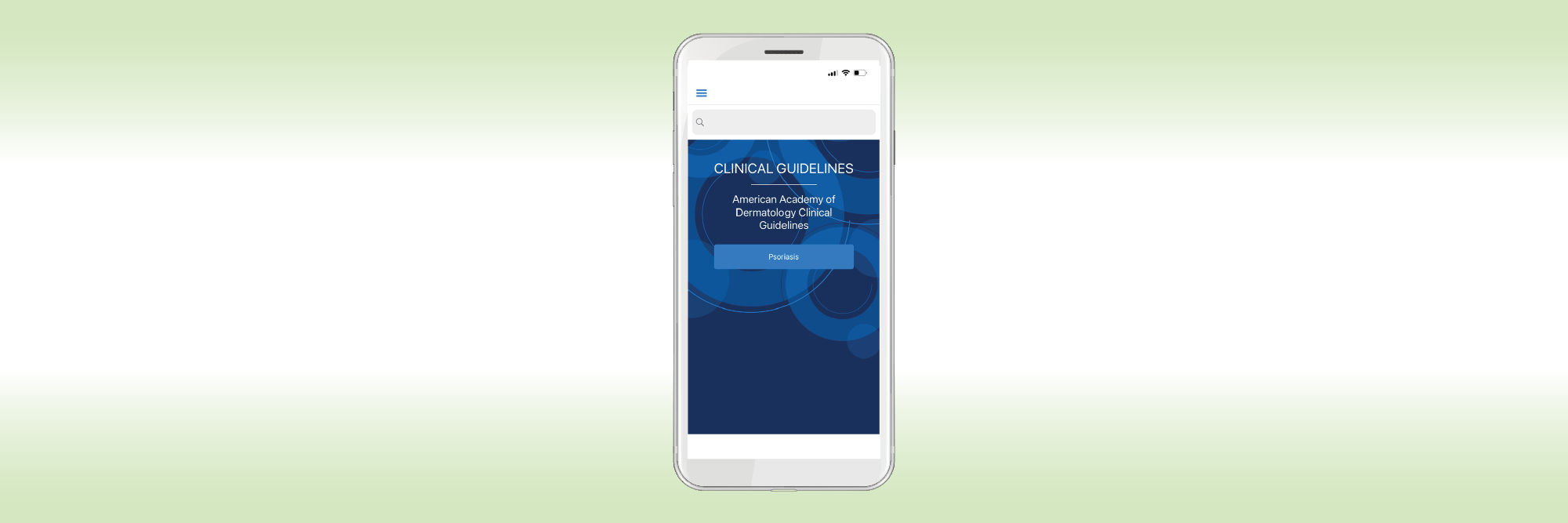 Hero image for earning CME with the clinical guidelines app