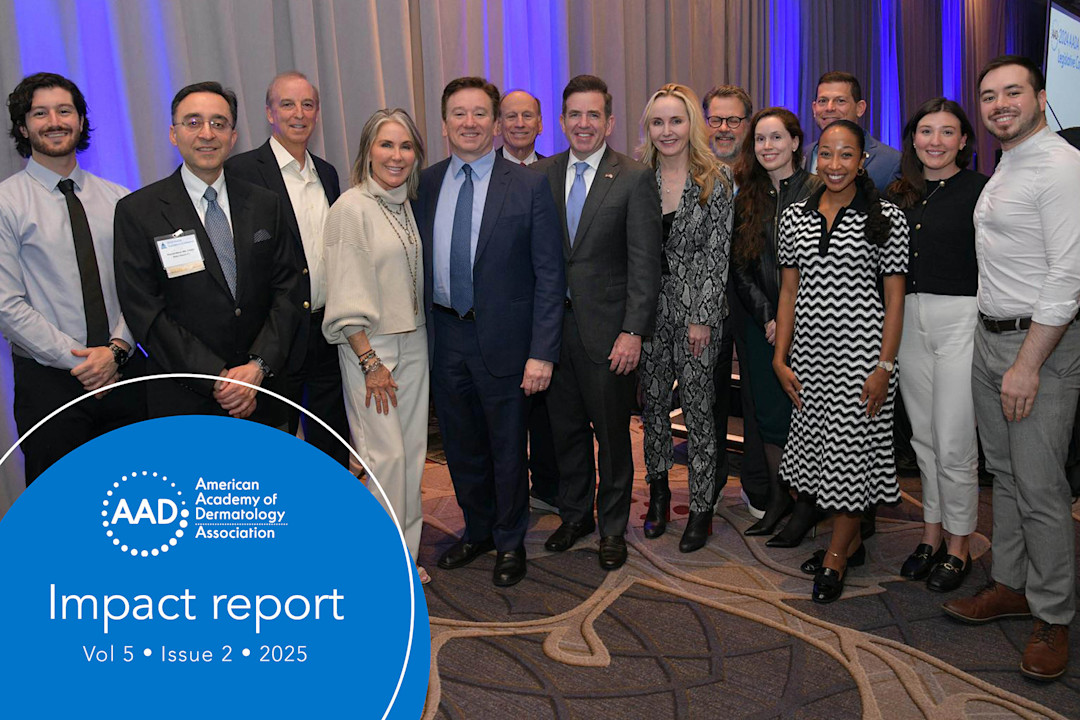 Image for Impact Report, Issue 2 2025, showing AAD members gathered at the Annual Meeting