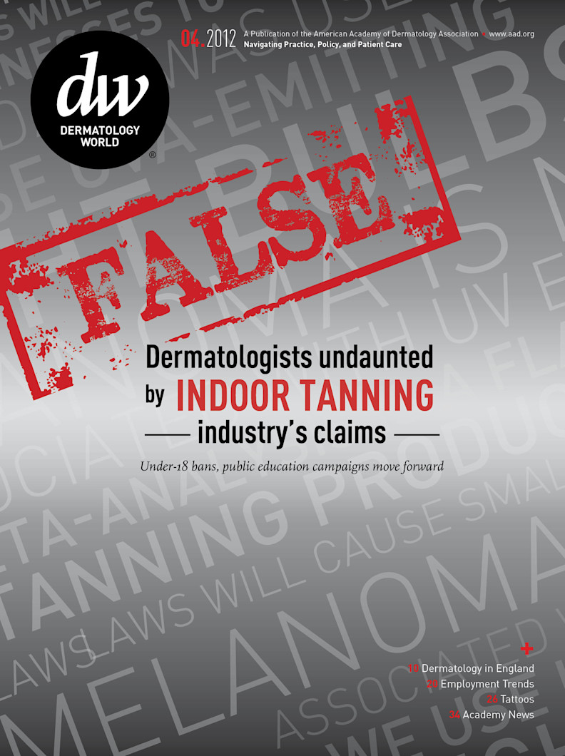 Dermatology World cover April 2012