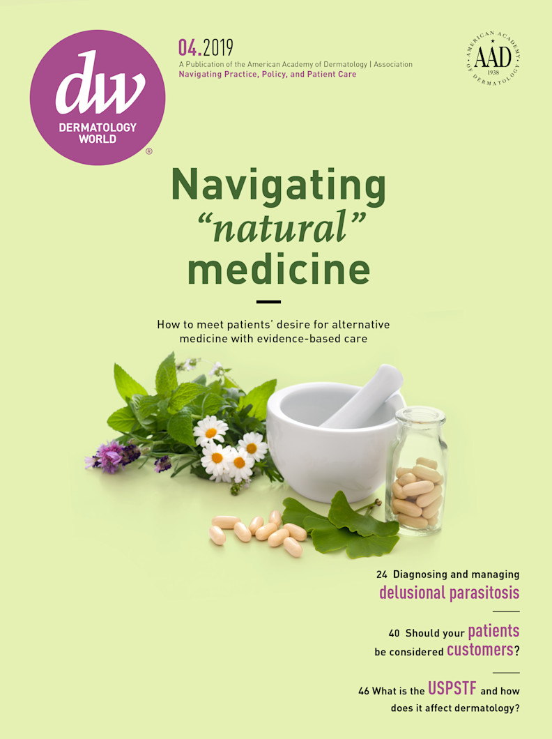 Dermatology World cover April 2019