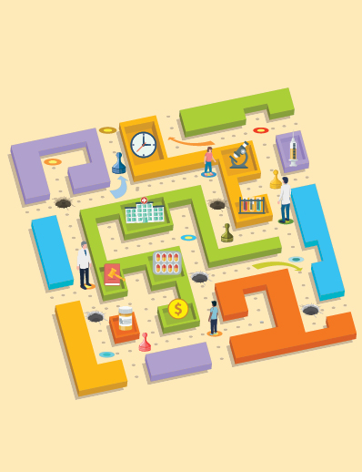 abstract drug testing illustration