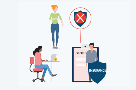 Illustration for prior authorization in case the insurance claim is denied