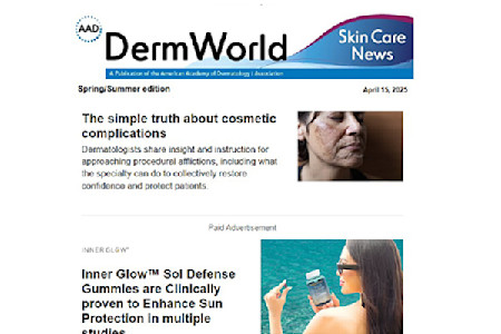DermWorld Skin Care News | American Academy of Dermatology