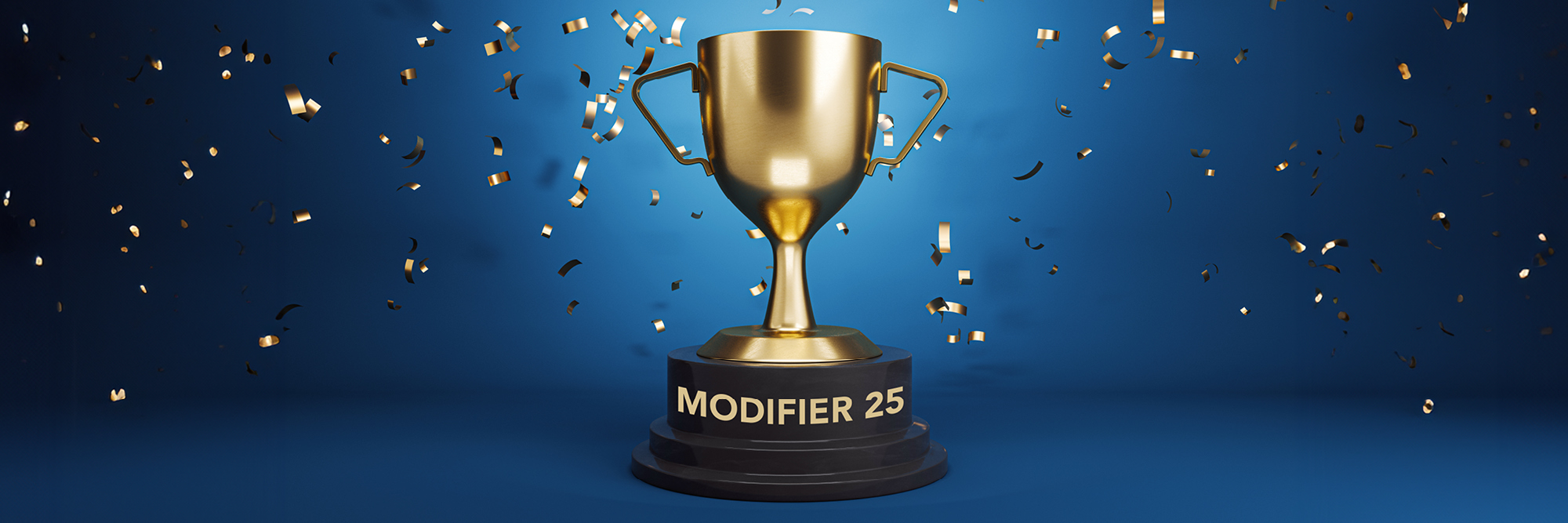 Hero illustration of modifier 25 advocacy win