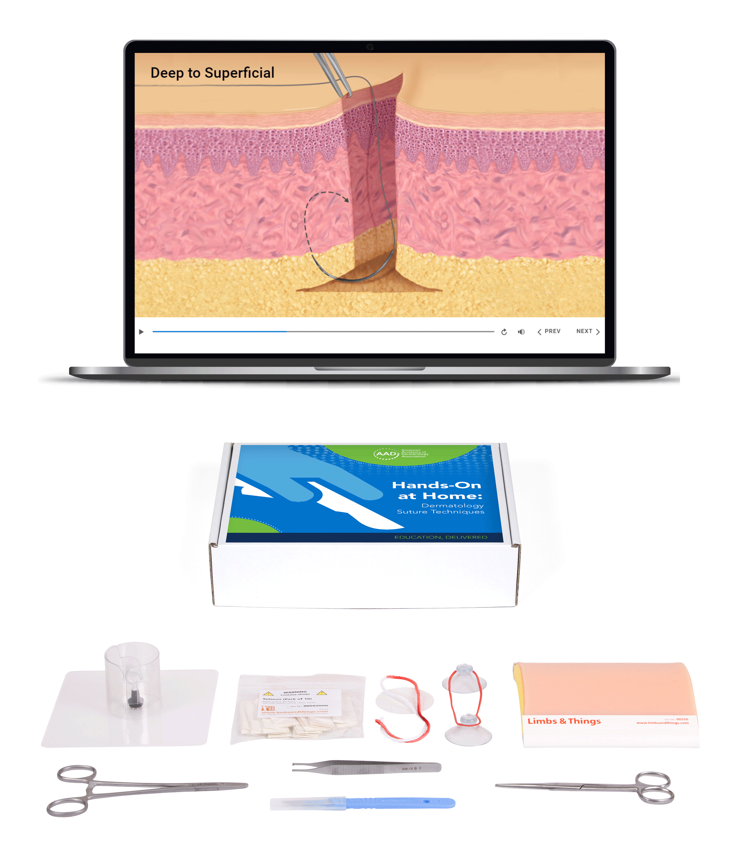 Hands-On at Home suture kit